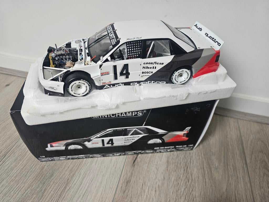 Minichamps AUDI 200 Quattro Trans-Am 1988 1:18 ZEER ZELDZAAM, Ophalen of Verzenden, Zo goed als nieuw, MiniChamps