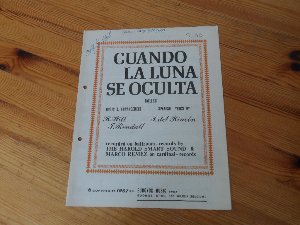 Cuando la luna se oculta - witt / rincon / rendall, Muziek en Instrumenten, Gebruikt, Gitaar, Ophalen of Verzenden, Artiest of Componist