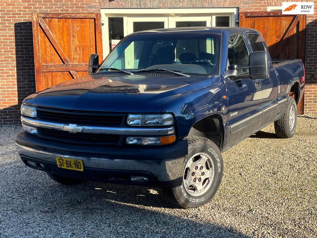 Chevrolet K 1500 Silverado V8 met werk en APK, Auto's, Chevrolet, Stof, Gebruikt, 8 cilinders, Blauw