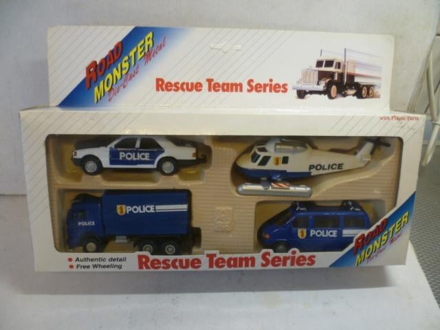 Police Rescue Team auto helikopter bus en vrachtauto Politie, Ophalen of Verzenden, Nieuw, Auto