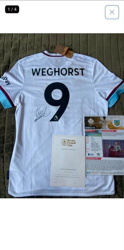 Gesigneerd Wout Weghorst shirt 2021/2022 + Certificaat, Ophalen, Zo goed als nieuw, Buitenlandse clubs, Shirt