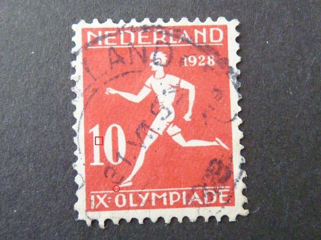 plaatfout 217 , gestempeld., Verzenden, T/m 1940, Gestempeld