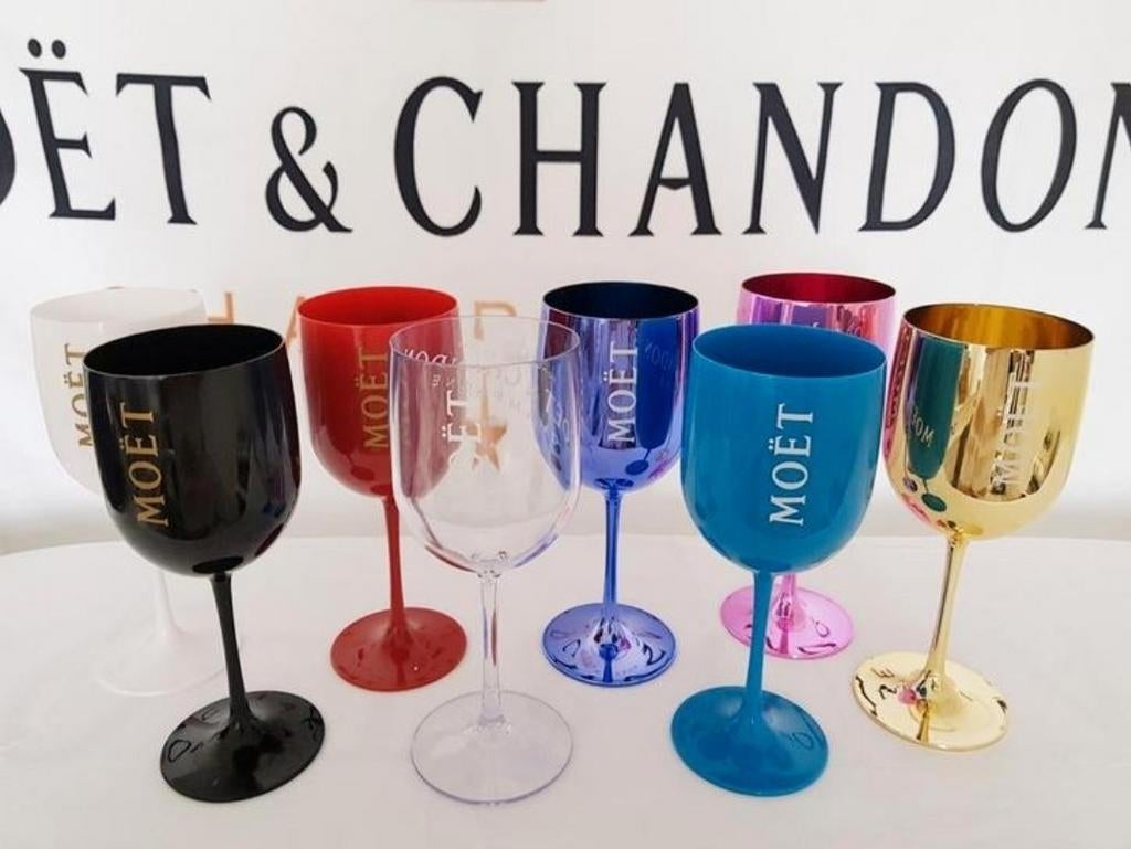 Champagne glazen van MOËT & CHANDON in alle kleuren ‼️, Ophalen of Verzenden, Nieuw, Overige typen