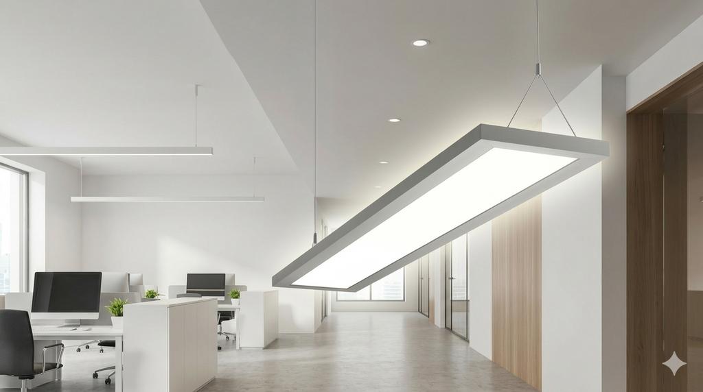 Suspended LED luminaire for indoor, Huis en Inrichting, Lampen | Hanglampen, Nieuw, Minder dan 50 cm, Metaal, Ophalen of Verzenden