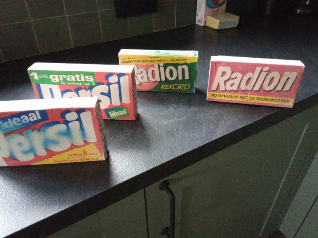 Vintage waspoeder dozen - Radion en Persil, Ophalen of Verzenden, Gebruikt
