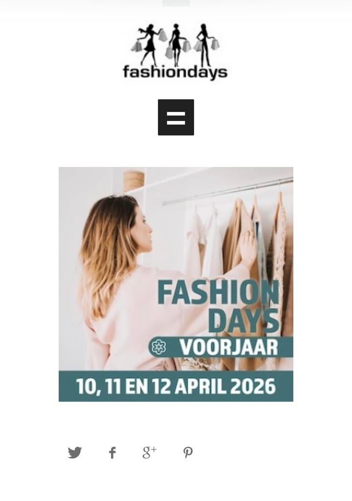 Tickets fashion days amsterdam, Twee personen