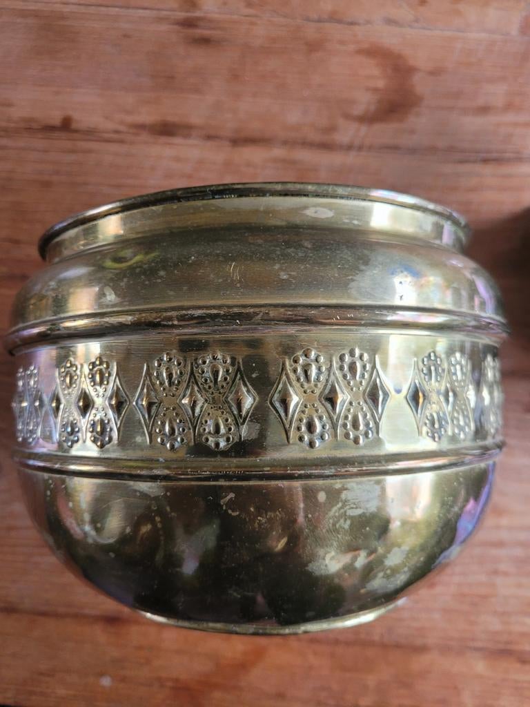 Oude koperen cache pot, Antiek en Kunst, Ophalen of Verzenden