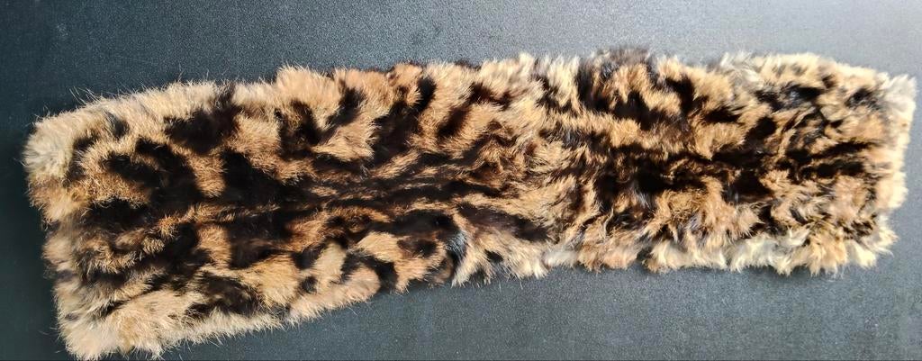 Superzachte losse bontkraag met 5 lusjes - 70x15 cm, Ophalen of Verzenden, Zo goed als nieuw