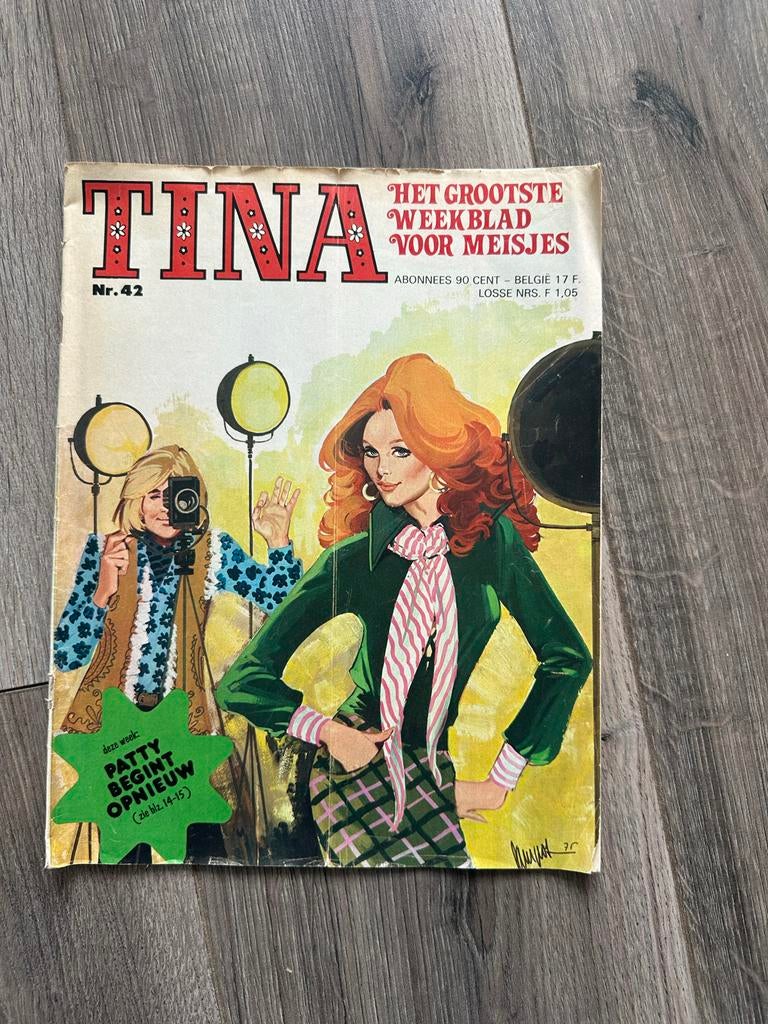 Tina tijdschrift Nr. 42 1975, Ophalen of Verzenden, Gelezen, Damesbladen