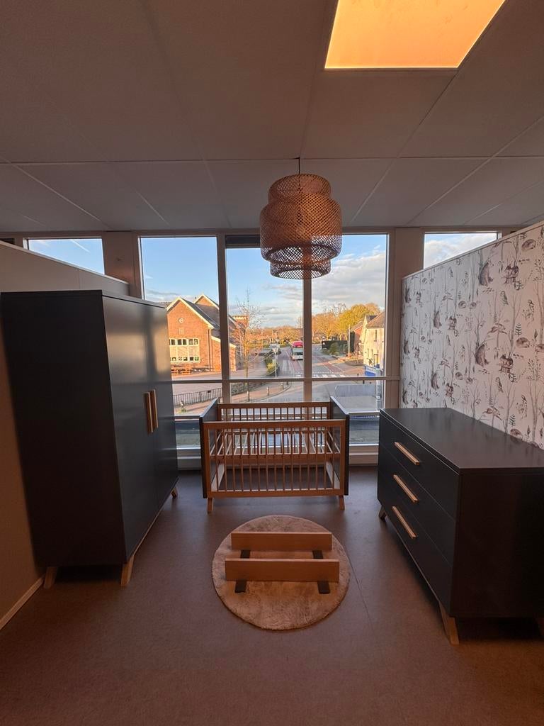 Bopita Kyan babykamer 3-delig grijs OUTLET, Ophalen, Jongetje of Meisje, Nieuw, Babykamer Outlet