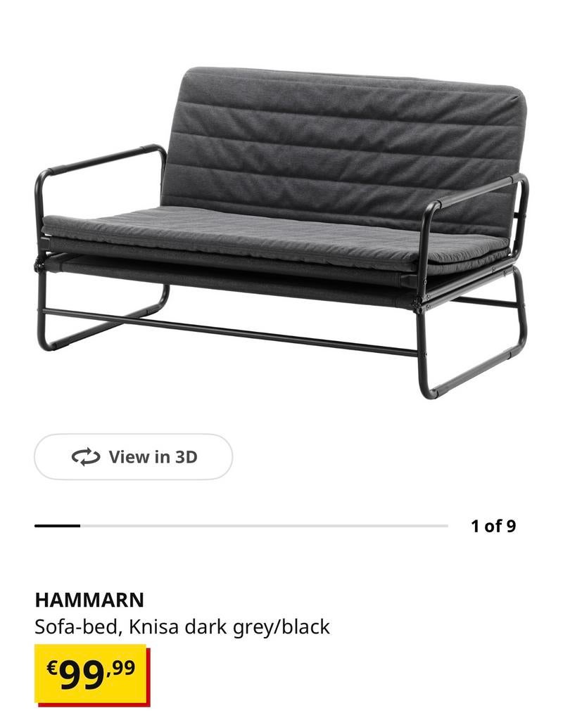 IKEA Sofa Bed, Ophalen of Verzenden, Zo goed als nieuw, Tweepersoons