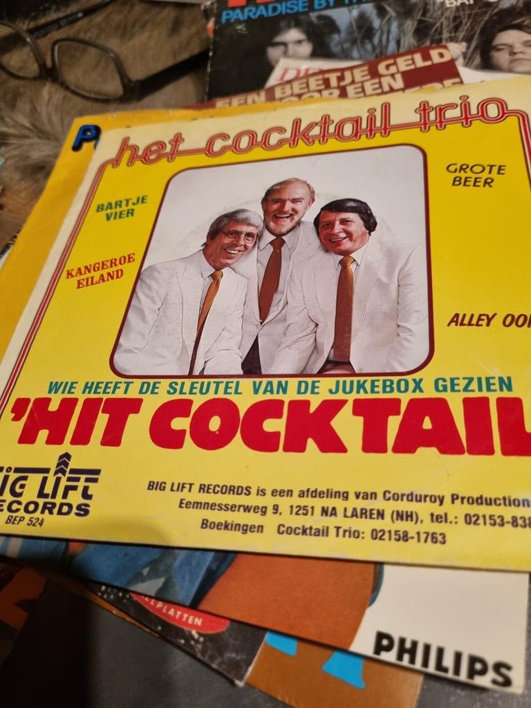 Het Cocktail Trio - Wie Heeft De Sleutel Van De Jukebox, Ophalen of Verzenden, Zo goed als nieuw, Overige formaten, Levenslied of Smartlap