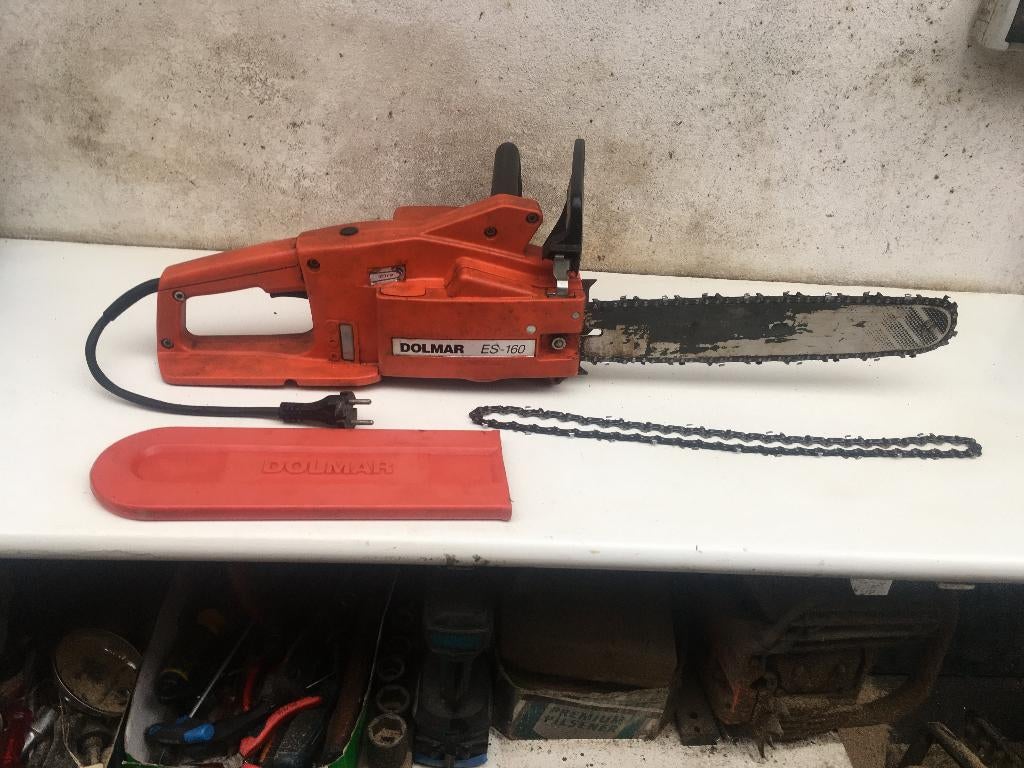 elektrische kettingzaag dolmar es 160 zaagblad 35 cm, Ophalen of Verzenden, Gebruikt, Dolmar