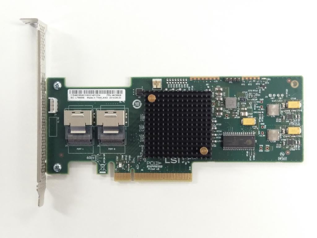 IBM M1115 SAS Controller | LSI 9223-8i | 9211-8i IT-mode ZFS, Computers en Software, NAS, Gebruikt, Ophalen of Verzenden