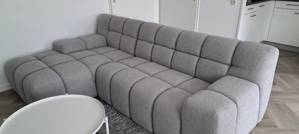 NIEUW met bon - designwinkel Sijben bank kubito lichtgrijs, Ophalen, Nieuw