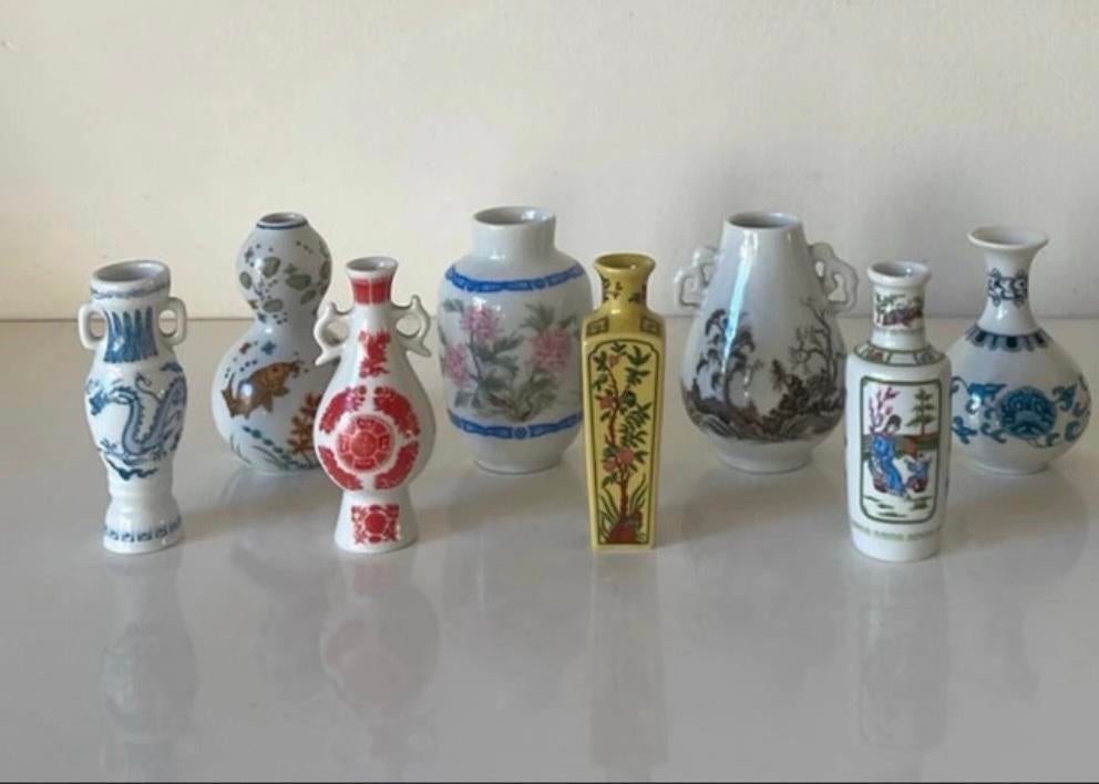 8 Franklin Mint mini vaasjes, Ophalen of Verzenden