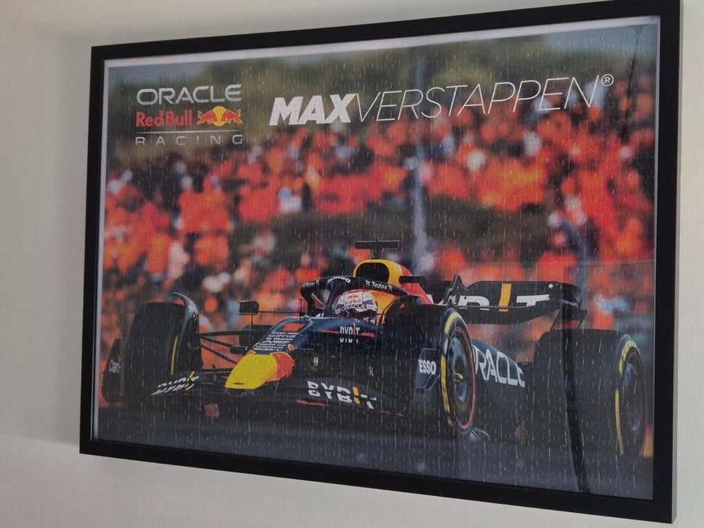 Max Verstappen puzzel 100% compleet, Ophalen of Verzenden, 500 t/m 1500 stukjes, Zo goed als nieuw, Legpuzzel