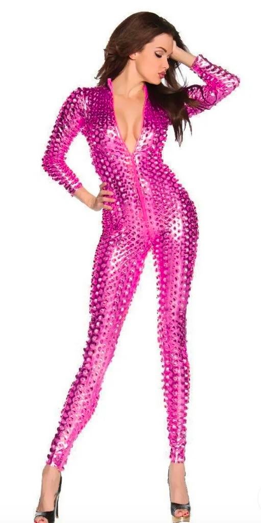 Nieuwe Lak Catsuit met 3-weg rits - Maat S, Verzenden, Nieuw