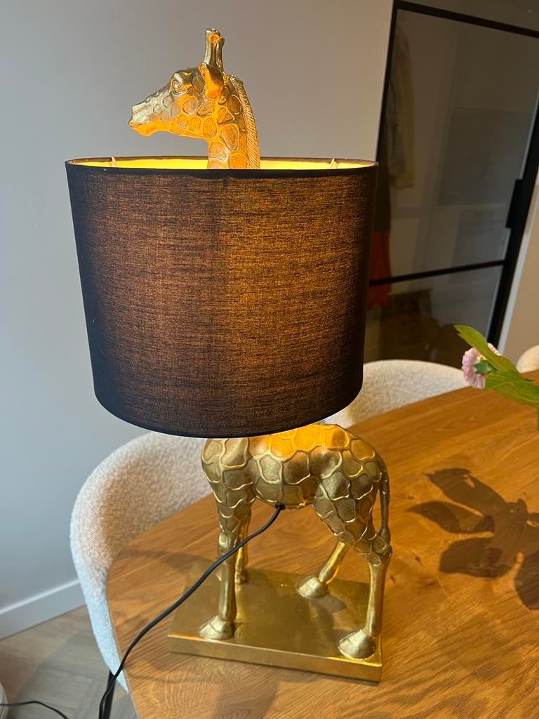 Giraffe Tafellamp - Zo Goed Als Nieuw, Ophalen, Zo goed als nieuw, Metaal, 50 tot 75 cm