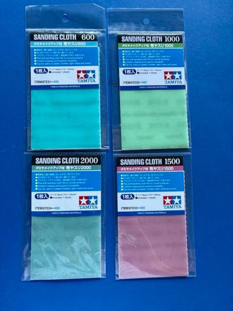 Tamiya		Sanding Cloth 2000 | 1000 | 1500 |  600, Verzenden, Nieuw, 1:32 tot 1:50