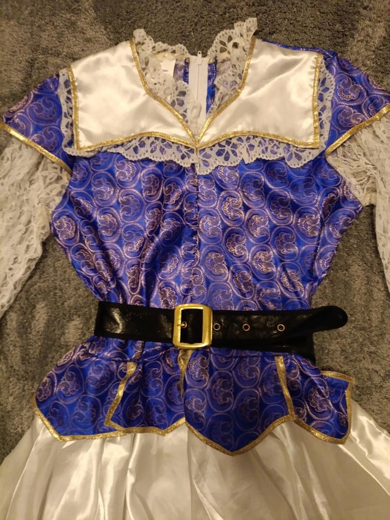Prachtige meisjesjurk / kostuum – paars/wit – maat 164, Kleding | Dames, Carnavalskleding en Feestkleding, Ophalen of Verzenden