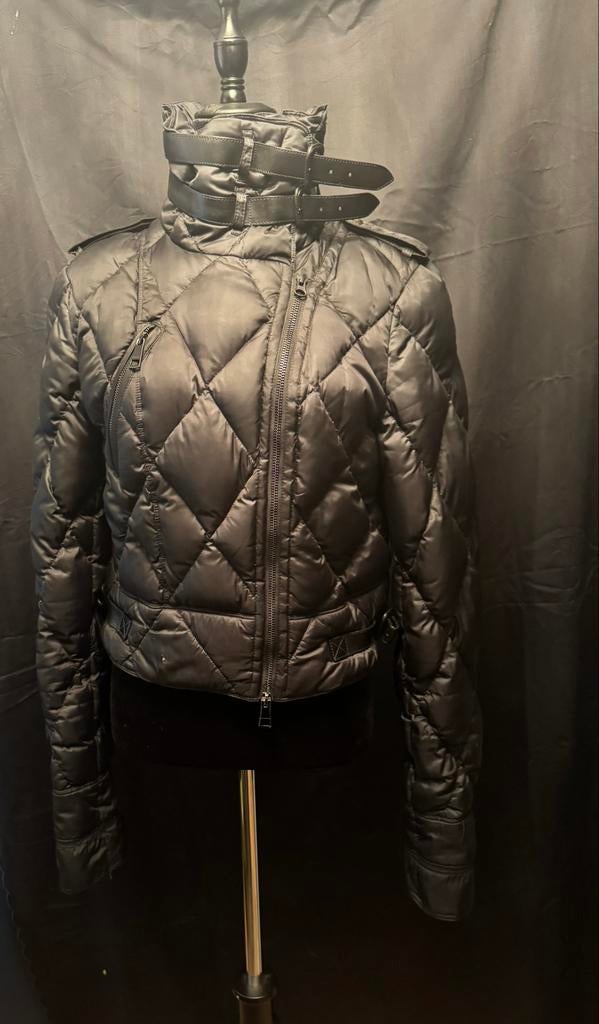 Burberry Jasje met Leren Details - Maat M, Maat 38/40 (M), Zwart, Ophalen of Verzenden, Zo goed als nieuw