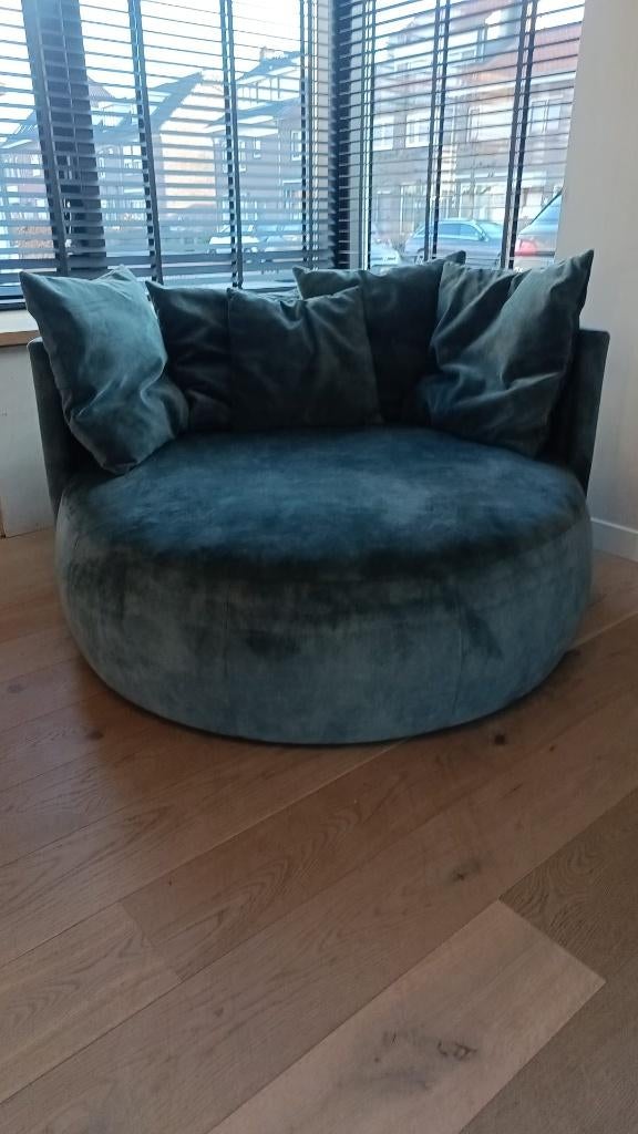 Passe Partout Lounge XL Fauteuil Pastille blauw-groen petrol, Ophalen, 125 tot 150 cm, 125 cm of meer, Zo goed als nieuw