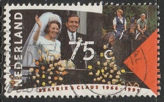 Nederland 1991 1466 Huwelijksfeest, Gest, Postzegels en Munten, Postzegels | Nederland, Ophalen of Verzenden, Na 1940, Gestempeld