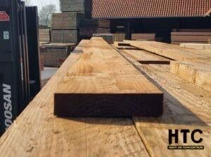 Bruin geïmpregneerde Douglas plank 32x150mm €2,95 per meter!