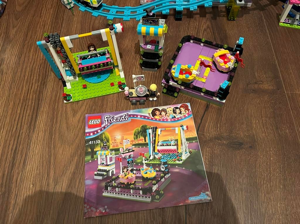 41133 Lego Friends Pretpark Botsauto’s, Ophalen, Zo goed als nieuw, Complete set, Lego