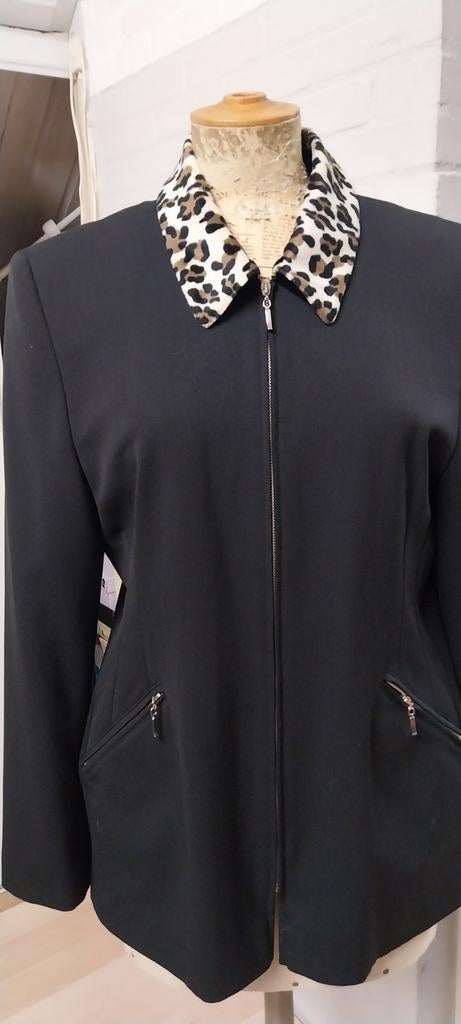Bandolero blazer met luipaard kraag, Maat 38/40 (M), Bandolero, Verzenden, Zwart