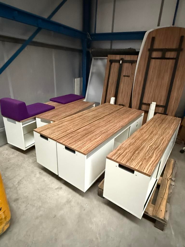 Sedus design kasten / bankelementen hout – afsluitbaar, Ophalen