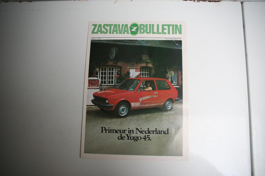 Folder Zastava Bulletin modellenprogramma (1-1983) (3), Boeken, Auto's | Folders en Tijdschriften, Ophalen of Verzenden, Nieuw
