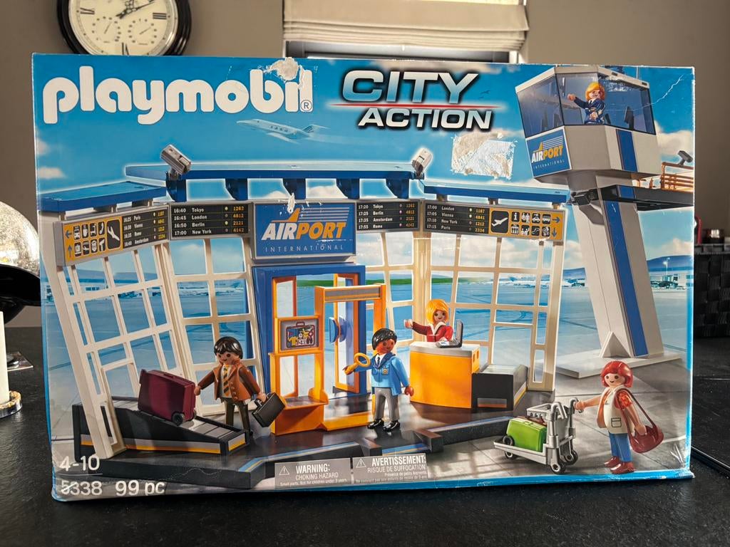 Gloednieuwe Playmobil 5338 – Airport Terminal+ Verkeerstoren, Ophalen of Verzenden, Nieuw