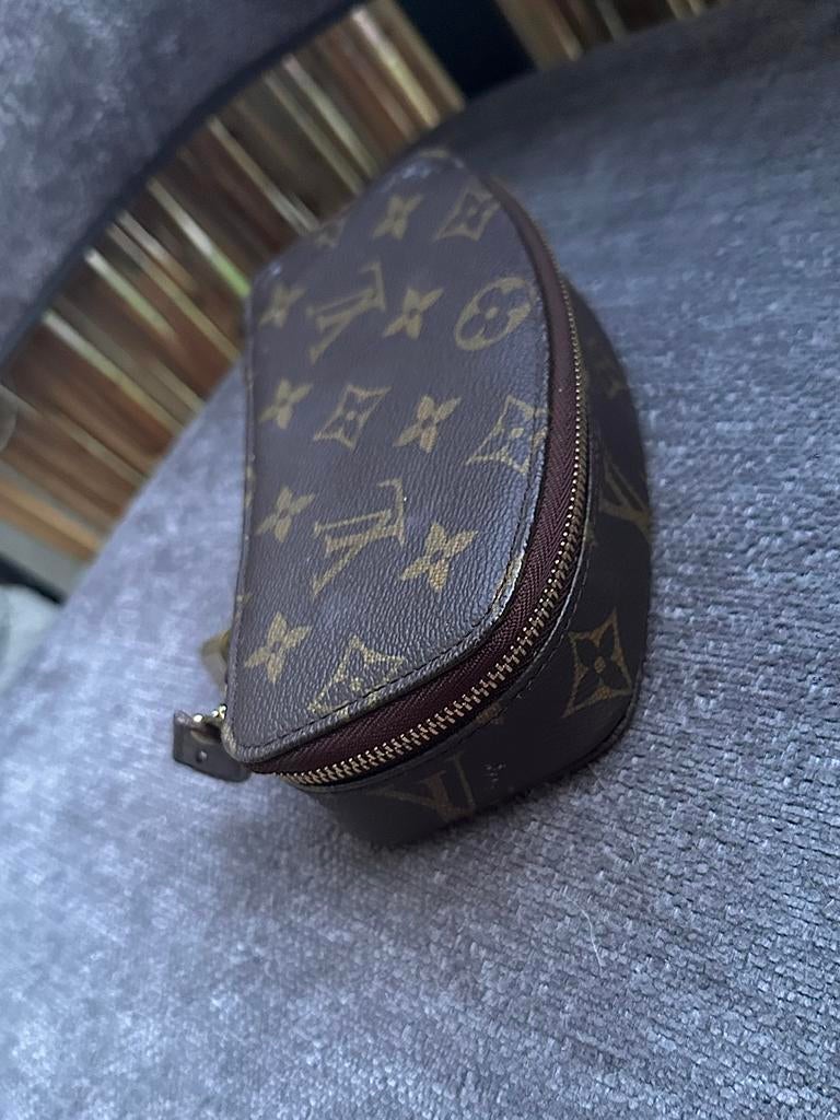 LOUIS VUITTON Pochette Monte Carlo Accessory Case, Ophalen of Verzenden, Zo goed als nieuw, Bruin