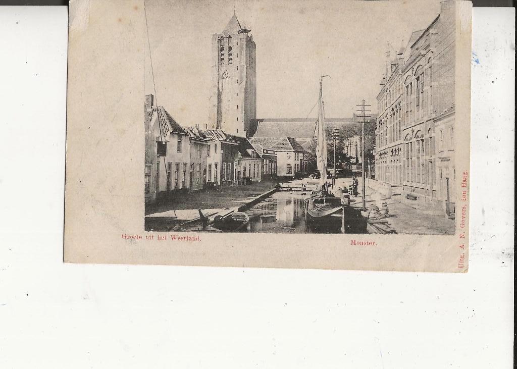 Monster Vaart en Pensionaat  A Govers, Ophalen of Verzenden, Voor 1920, Ongelopen, Zuid-Holland