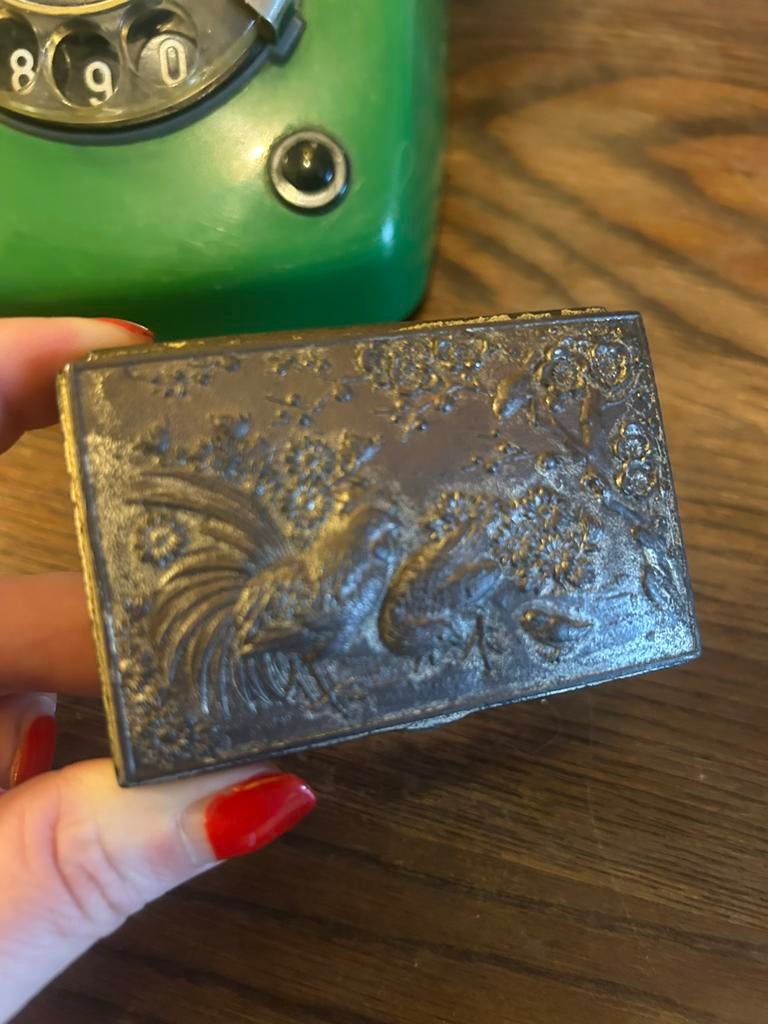 Vintage snuif tabak metalen doosje, Ophalen of Verzenden, Overige typen