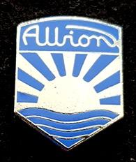 Albion broche- lichtblauw, Verzenden, Nieuw, Transport, Speldje of Pin