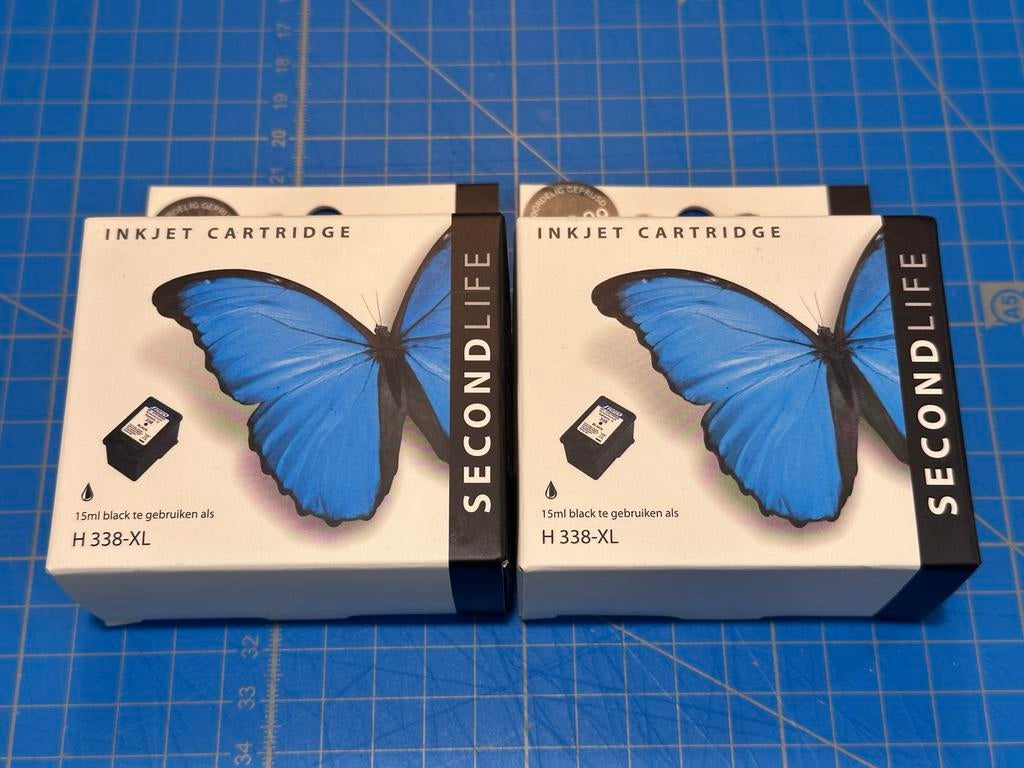 2x HP 338 XL Zwart Inktcartridge - NIEUW!, Computers en Software, Printerbenodigdheden, Ophalen of Verzenden, Nieuw