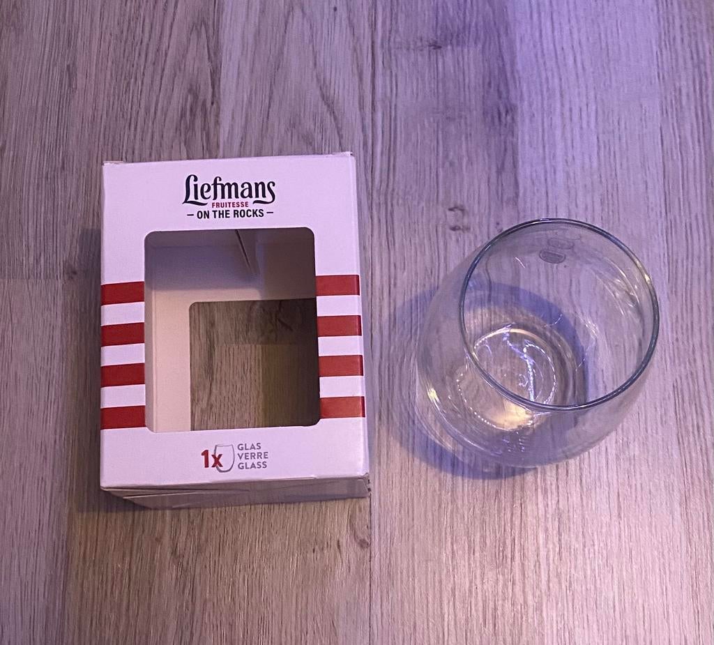 Liefmans Fruitesse On The Rocks glas, Verzamelen, Glas en Borrelglaasjes, Ophalen of Verzenden, Nieuw, Frisdrankglas