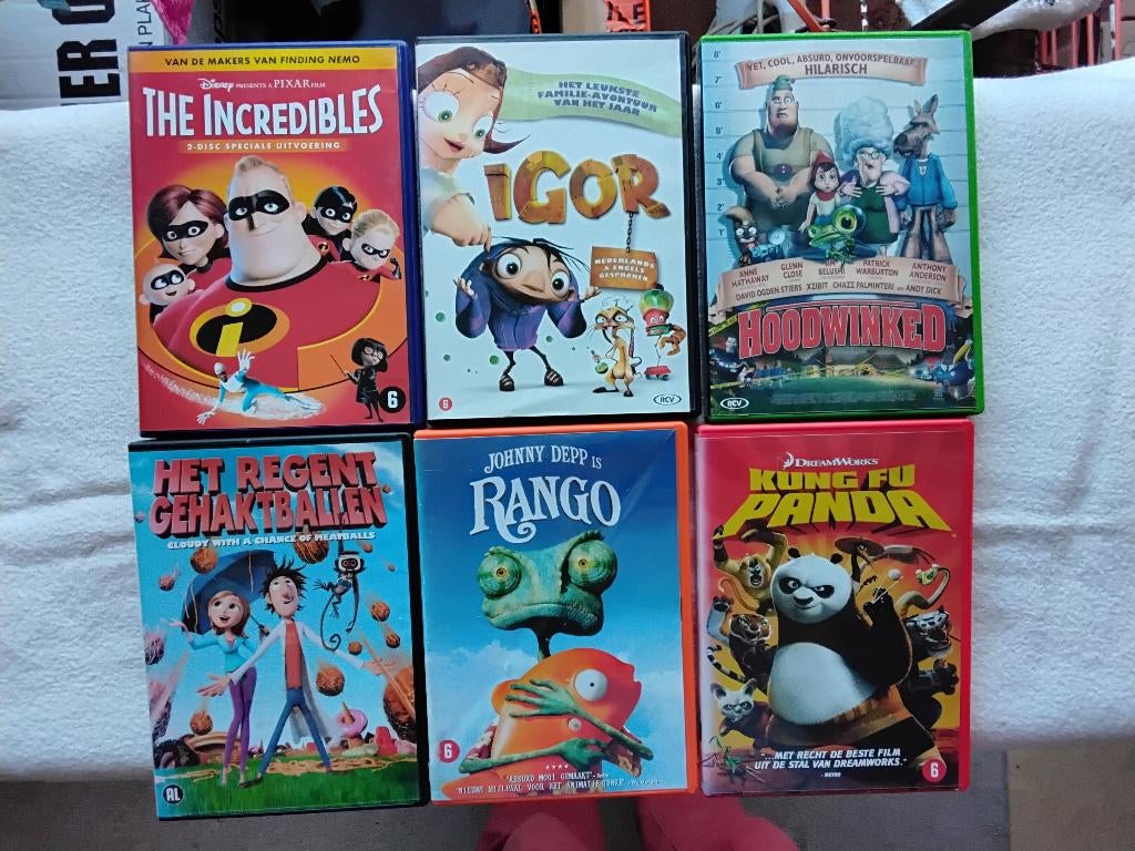 diverse tekenfilms, Cd's en Dvd's, Dvd's | Tekenfilms en Animatie, Gebruikt, Alle leeftijden, Overige typen, Overige soorten