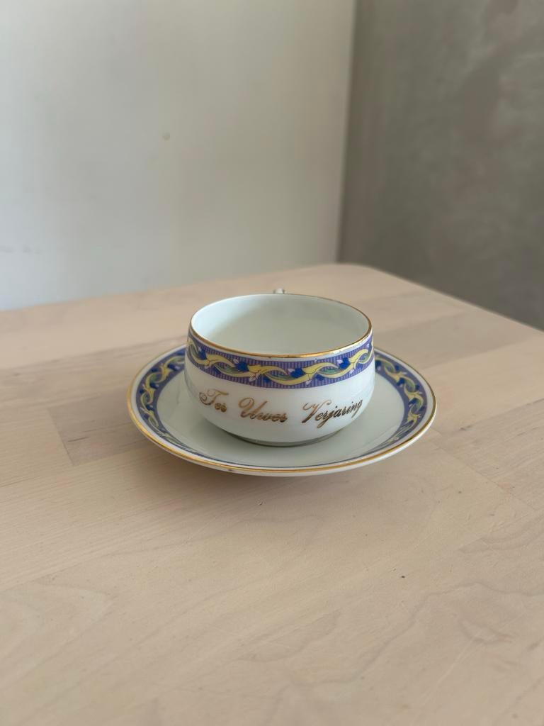 KPM Germany Porseleinen Kop en Schotel, Ophalen of Verzenden