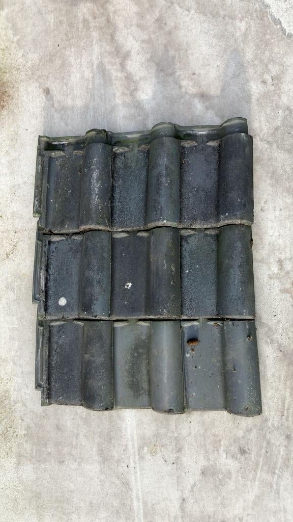 Russel Tiglia Klein Romaans dakpannen blauw, scherpe prijs!, Ophalen, Gebruikt, Steen of Klei, Blauw