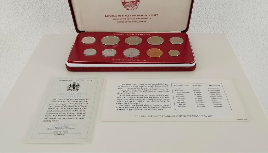Malta proof jaarset 1979 - PS 7, Ophalen of Verzenden, Overige landen