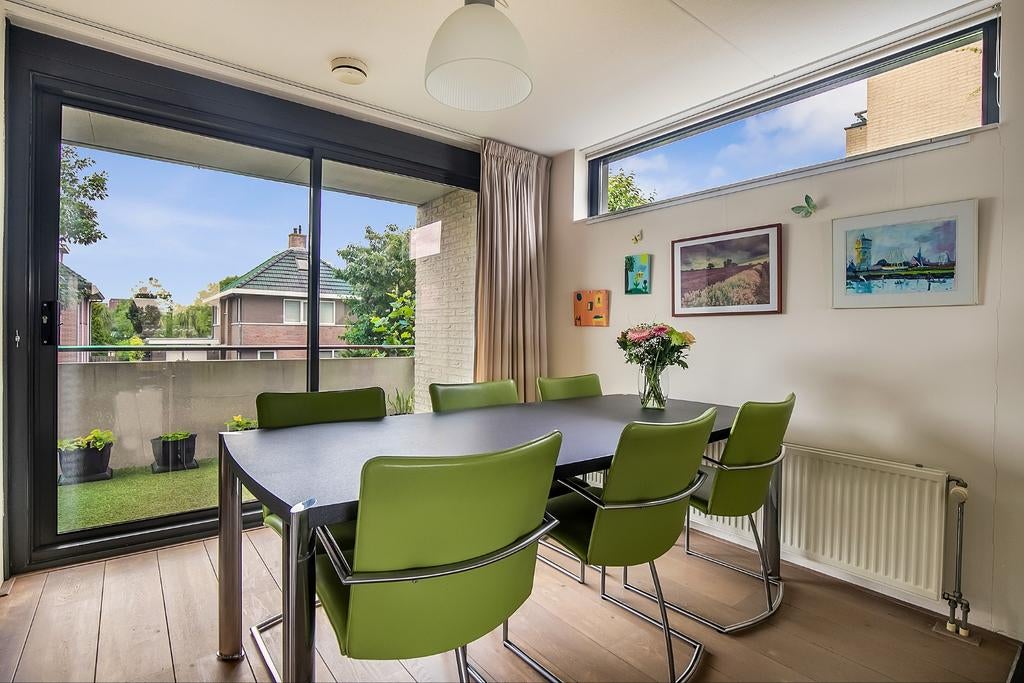 6 x Retro design Buisframe stoel van Hulshoff, Ophalen, Gebruikt, Leer, Vijf, Zes of meer stoelen