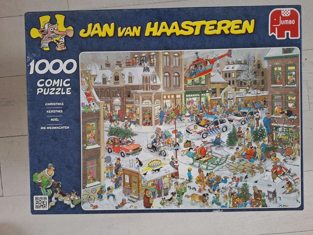 Jan van Haasteren Kerstpuzzel - 1000 stukjes, Hobby en Vrije tijd, Denksport en Puzzels, Ophalen of Verzenden, 500 t/m 1500 stukjes