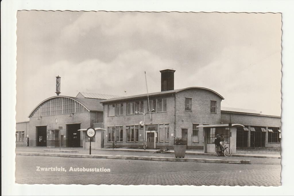 ZWARTSLUIS BUSSTATION ABRI NOORD WEST HOEK GARAGE STALLING, Ophalen of Verzenden, 1960 tot 1980, Ongelopen, Overijssel