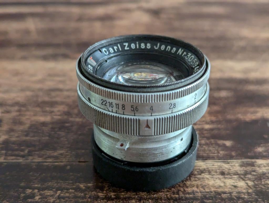 Contax Carl Zeiss Jena Sonnar 1:2 5cm T na-oorlogs., Ophalen