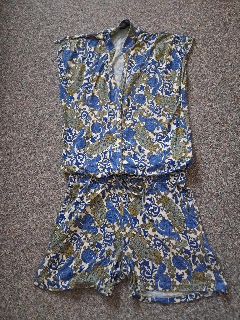 Jumpsuit Geisha  Kleur : Blauw Maat : XS, Kleding | Dames, Jumpsuits, Geisha, Blauw, Ophalen of Verzenden, Zo goed als nieuw