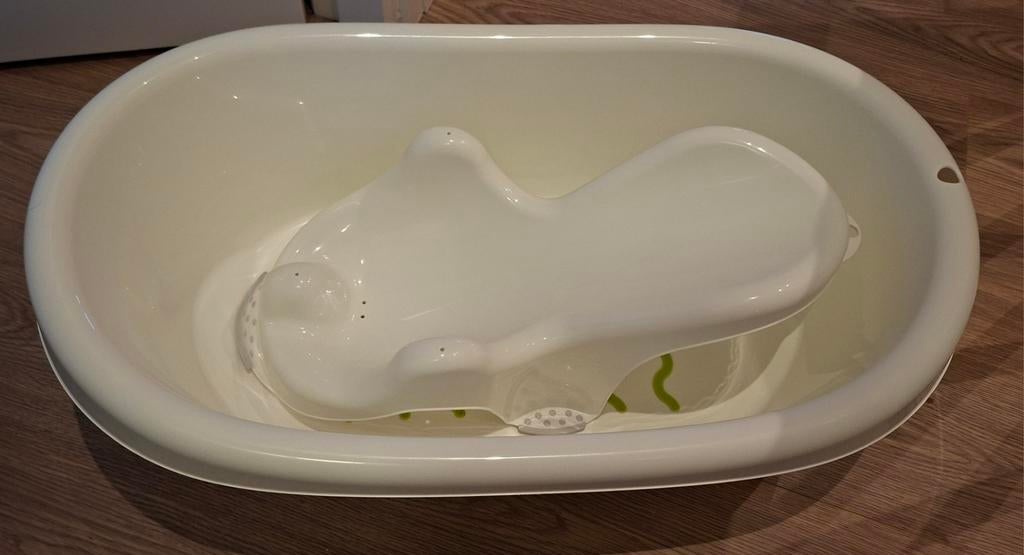 Babybadje met inzet - Ikea bad, Prenatal zitje, Zo goed als nieuw, Badje, Standaard, Ophalen